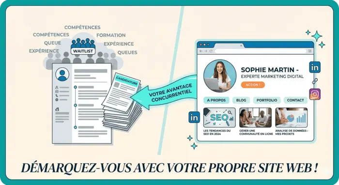 Comment un site web personnel vous donne un avantage sur un marché de l’emploi compétitif ?