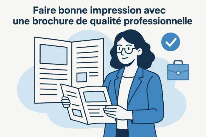 Faire bonne impression avec une brochure de qualité professionnelle