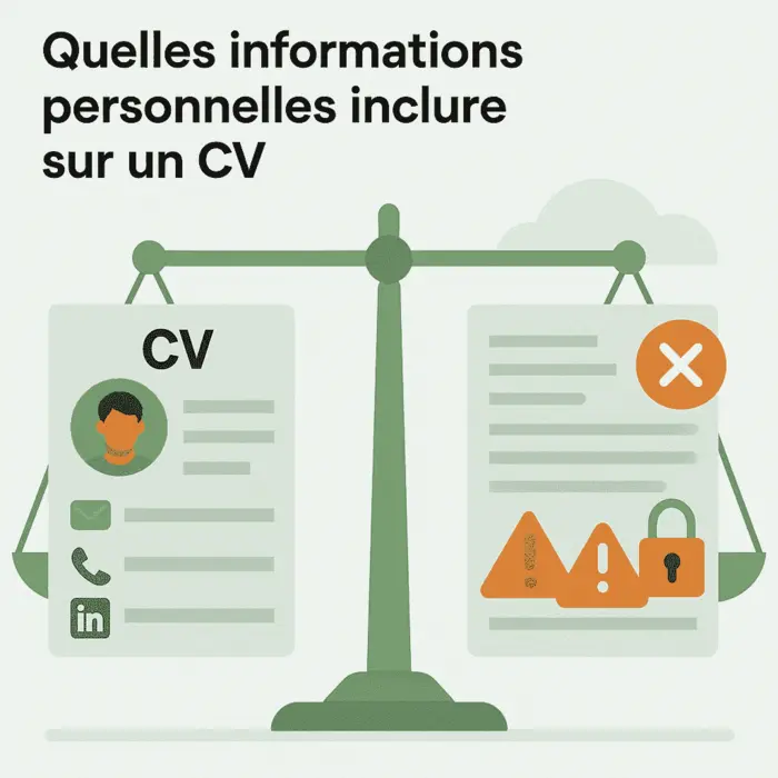 Quelles informations personnelles inclure sur un CV ?